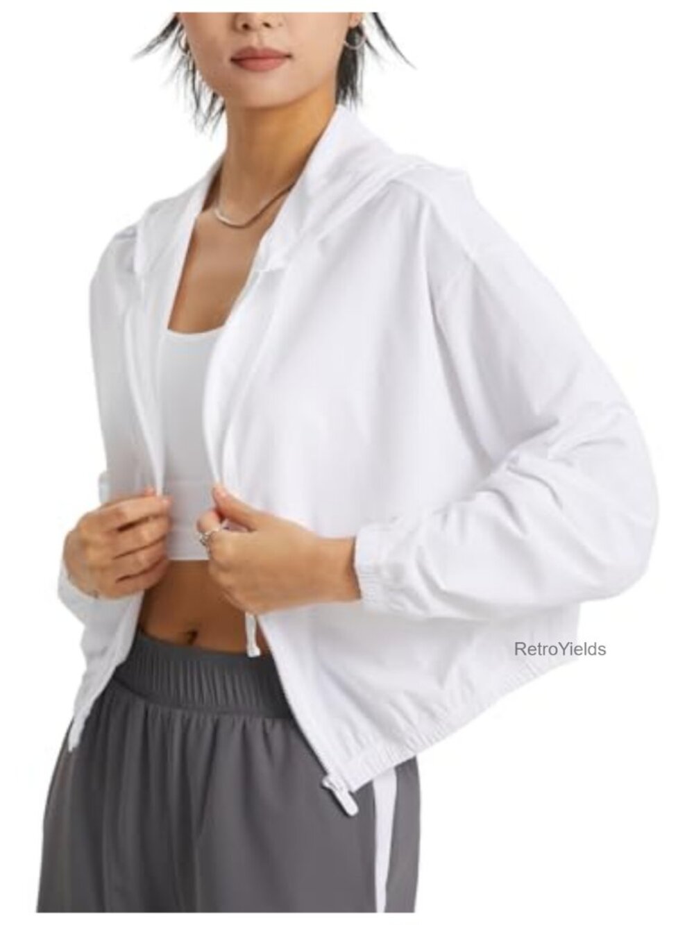 Women's UPF 50+ Sun Protection Athletic Jacket Full Zip Hoodie